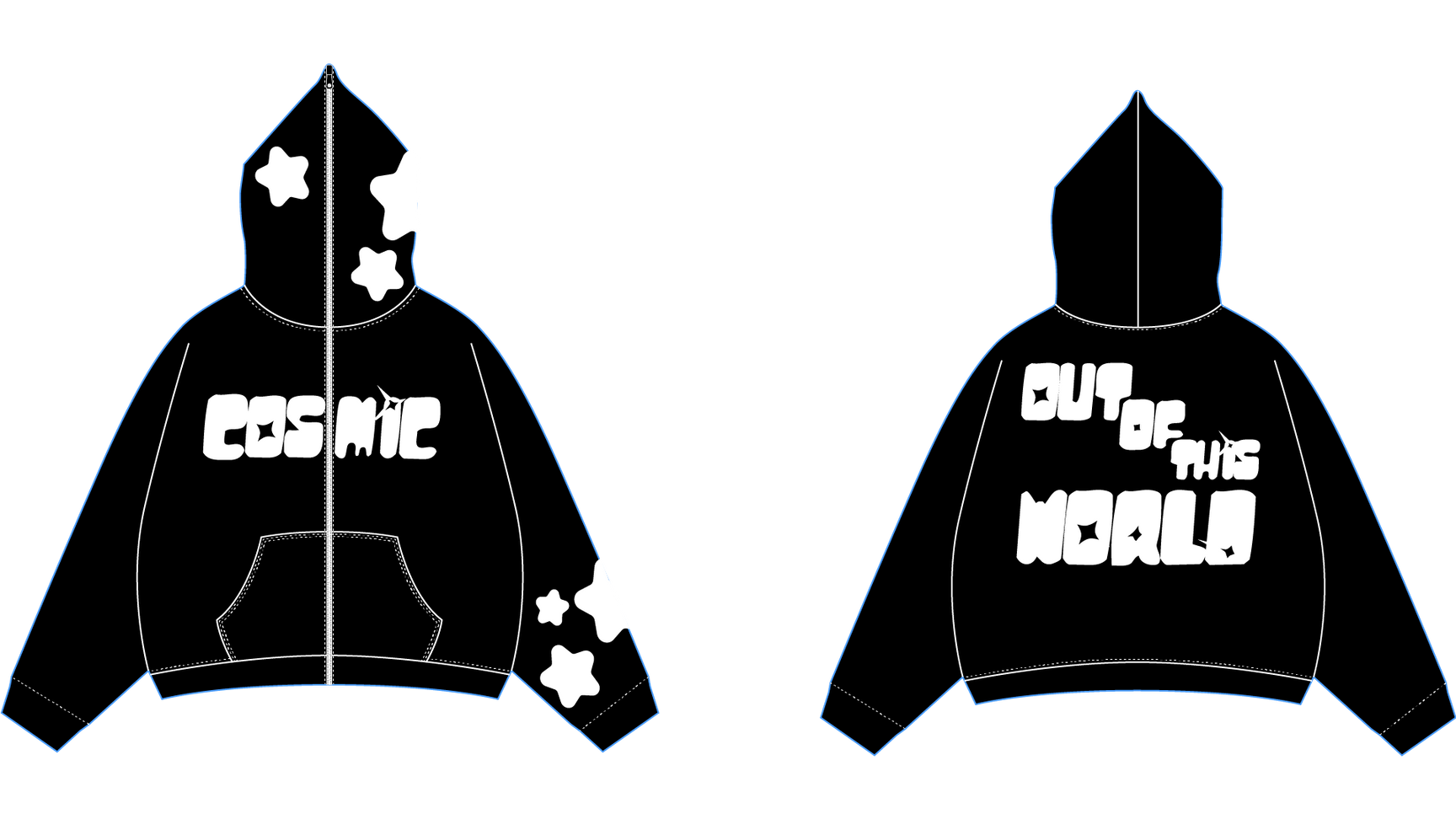 Custom Cosmic Patch Hoodie- MADE TO ORDER